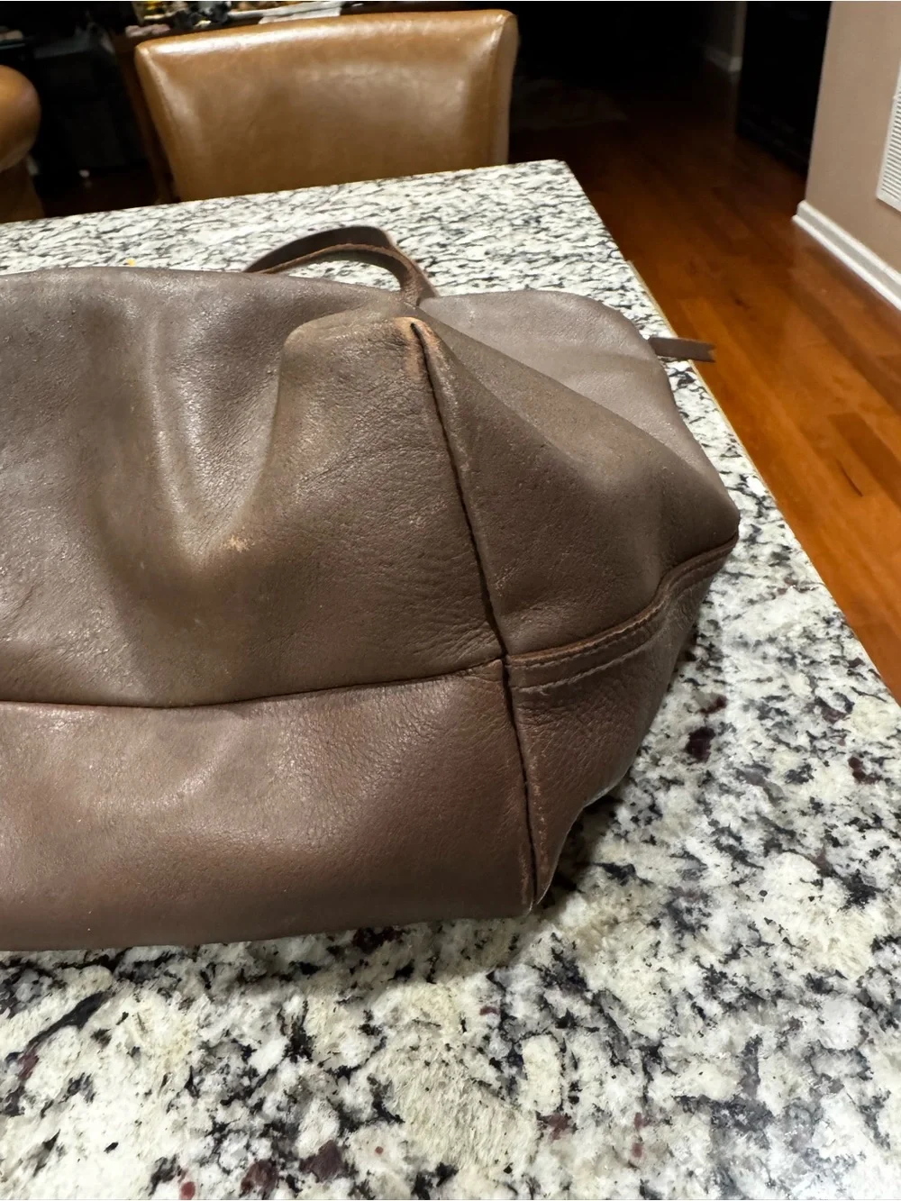 Madewell Leather The Transport Large Bag Satchel Castle Rock